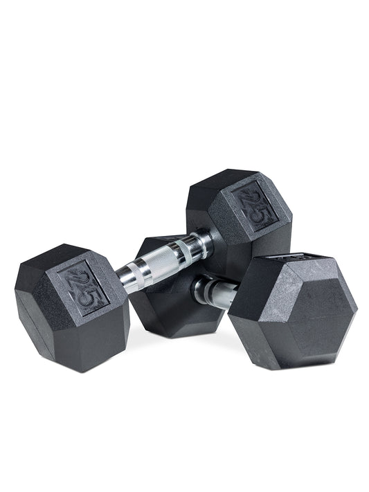 Rubber Hex Dumbbells (Pairs)