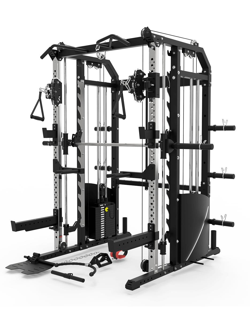 BLAZZED PLUS ALL-IN-ONE FUNCTIONAL TRAINER CABLE CROSSOVER CAGE HOME GYM W/ SMITH MACHINE
