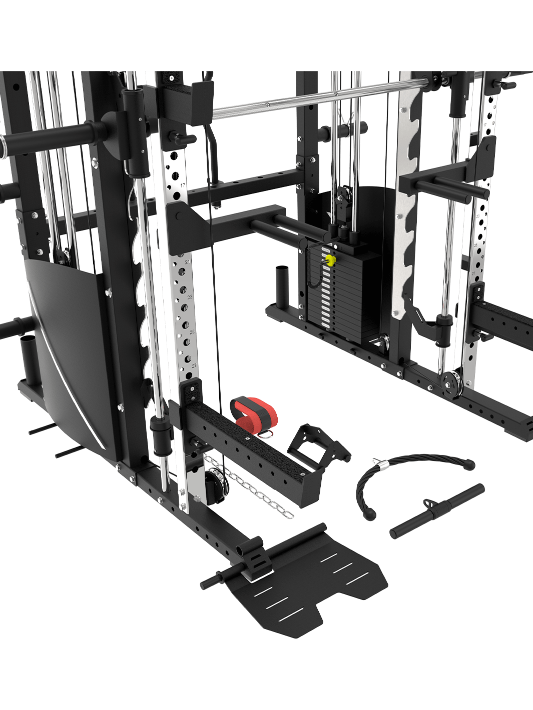 BLAZZED PLUS ALL-IN-ONE FUNCTIONAL TRAINER CABLE CROSSOVER CAGE HOME GYM W/ SMITH MACHINE