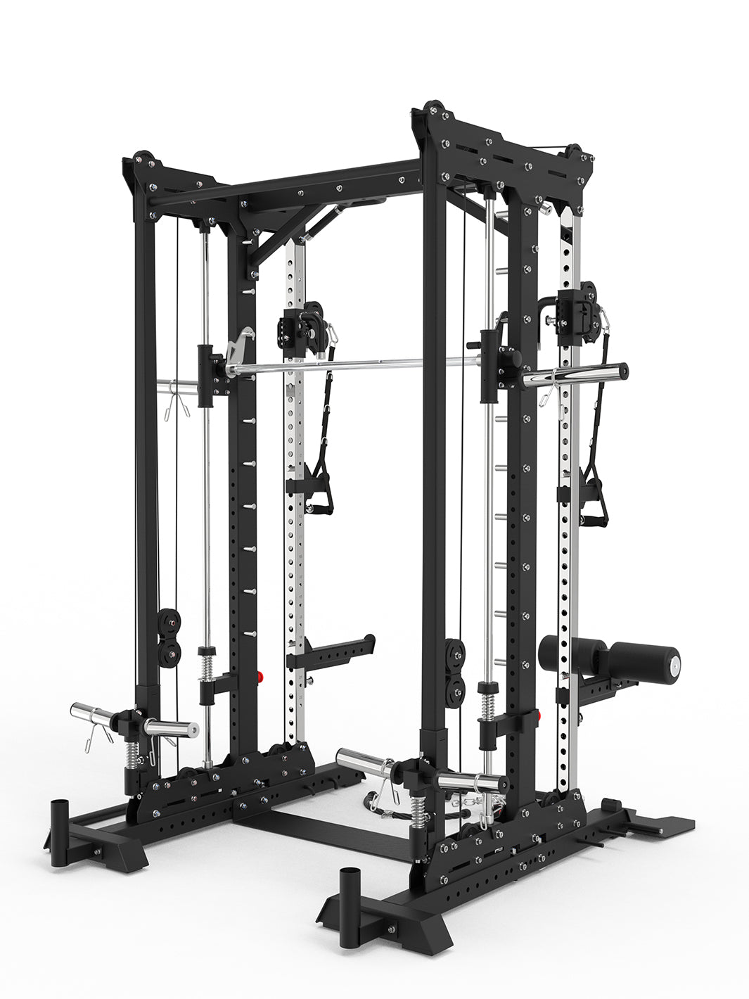 BLAZZED BASIC  ALL-IN-ONE FUNCTIONAL TRAINER CABLE CROSSOVER CAGE HOME GYM W/ SMITH MACHINE