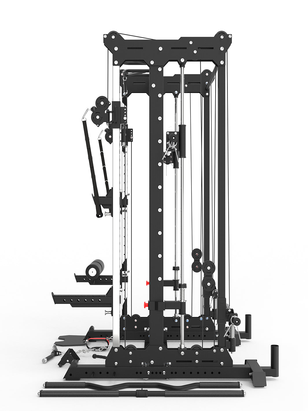 BLAZZED BASIC  ALL-IN-ONE FUNCTIONAL TRAINER CABLE CROSSOVER CAGE HOME GYM W/ SMITH MACHINE