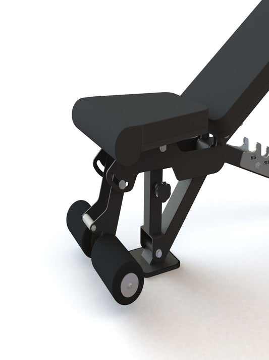 Blazzed Adjustable Weight Bench with Leg Roller