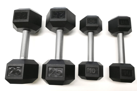 5-50LB Straight Handle Dumbbell Set