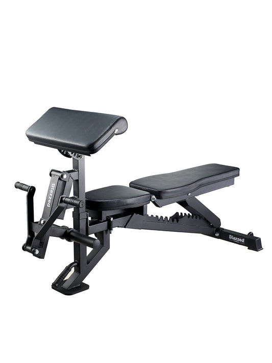 Adjustable Bench With Bicep Curl