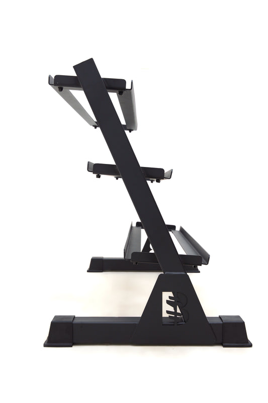 Blazzed Dumbbell Rack (Holds 5-50 Rubber Hex Dbs)