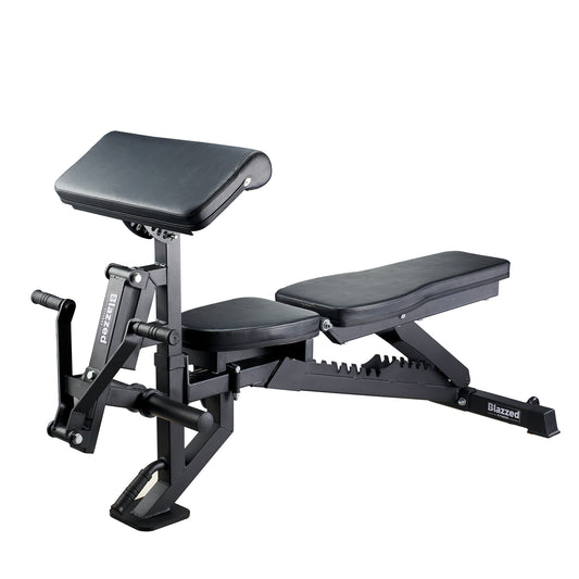 Adjustable Bench With Bicep Curl