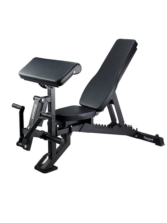 Multi-function Incline Decline Bench With Leg Extension Leg Curl AB Crunch Curl Preachurl