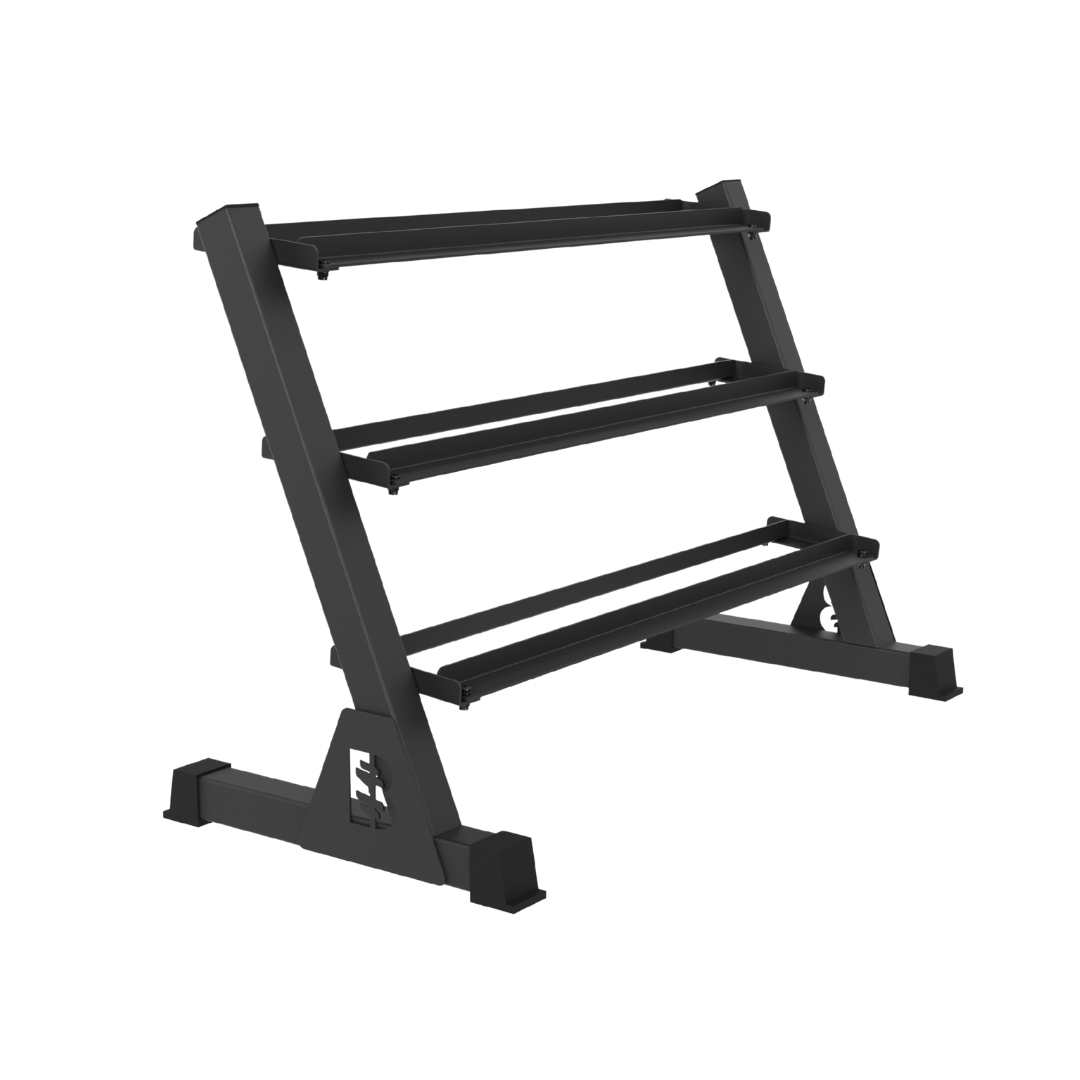 Blazzed Dumbbell Rack (Holds 5-50 Rubber Hex Dbs)