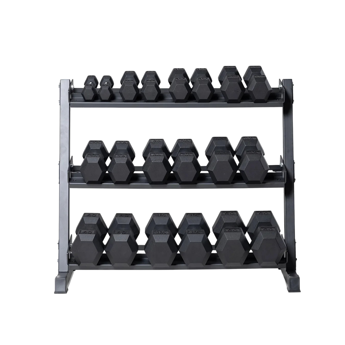 5-50LB Contour Handle Dumbbell Set
