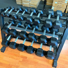 5-50LB Straight Handle Dumbbell Set