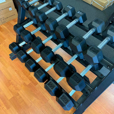 5-50LB Straight Handle Dumbbell Set