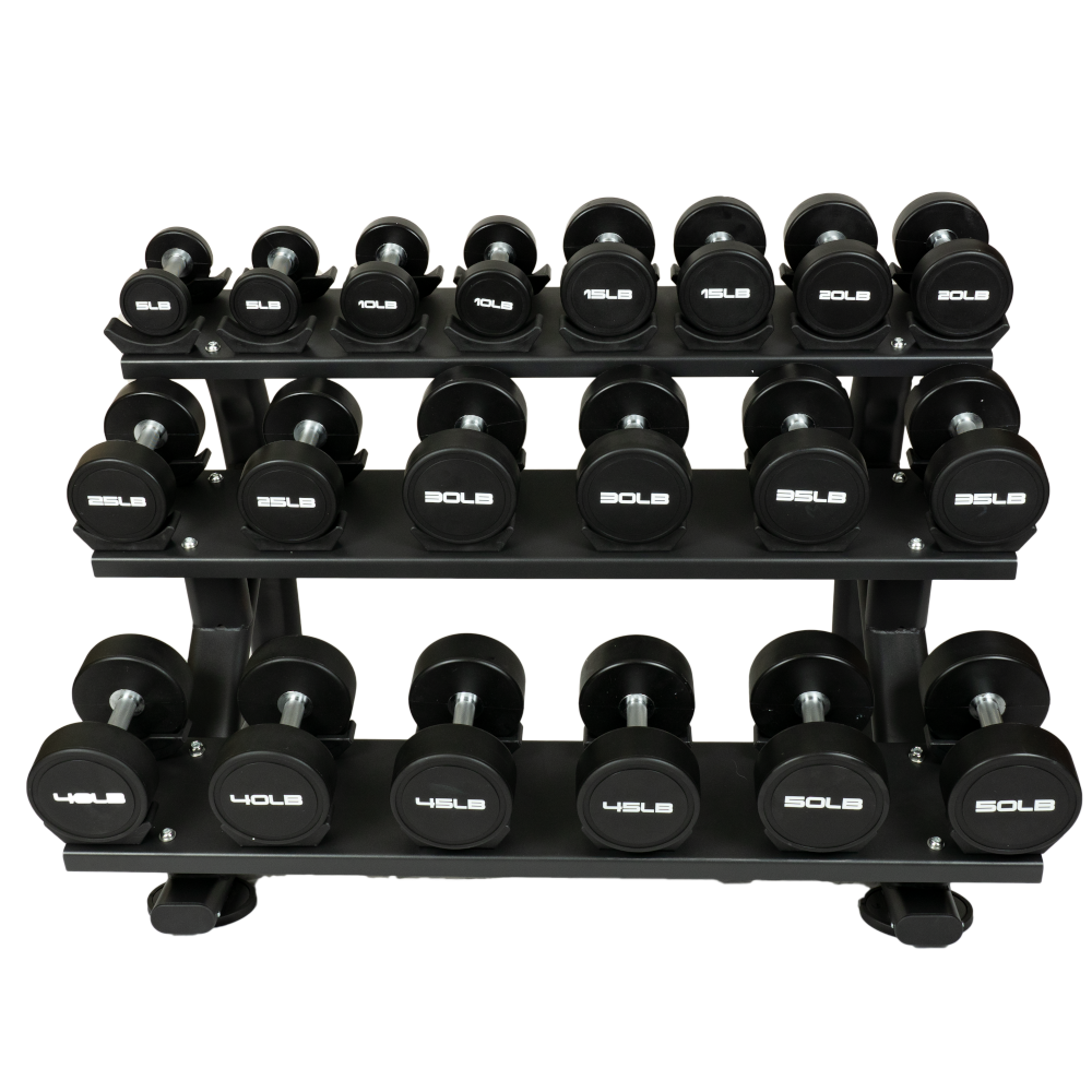 5-50LB Urethane Dumbbell Set (August Pre-Order)